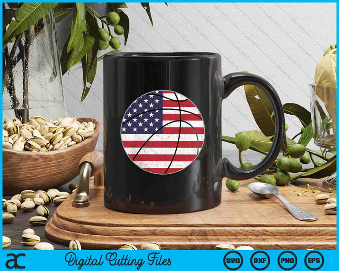 American Flag Basketball Men Women Kids SVG PNG Digital Cutting File