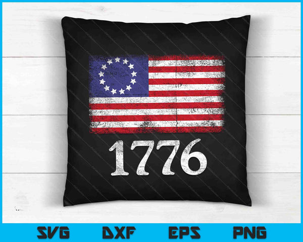 American Flag Betsy Ross 1776 Men Women SVG PNG Digital Cutting Files