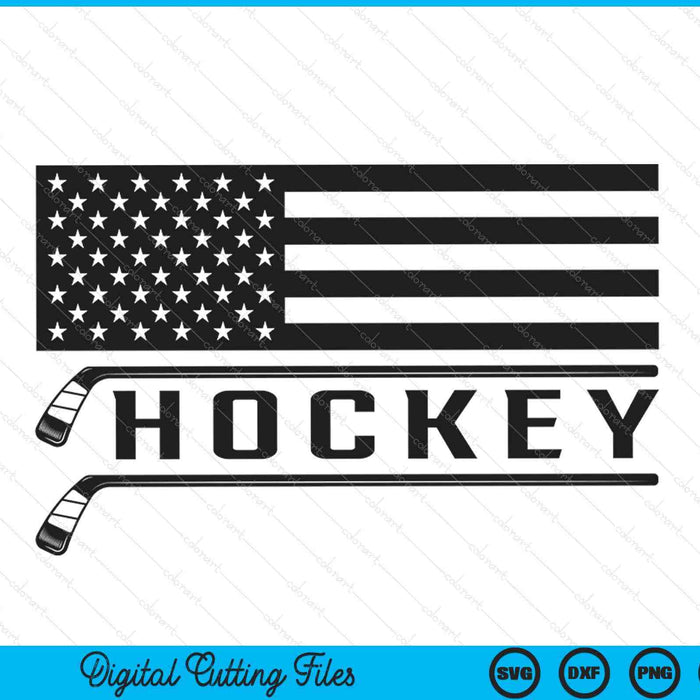 American flag hockey apparel SVG cut file
