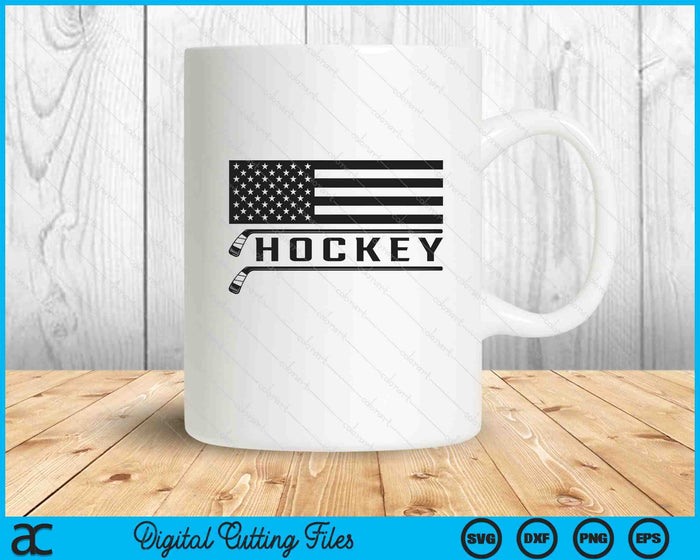American Flag Hockey Apparel SVG PNG Cutting Printable Files
