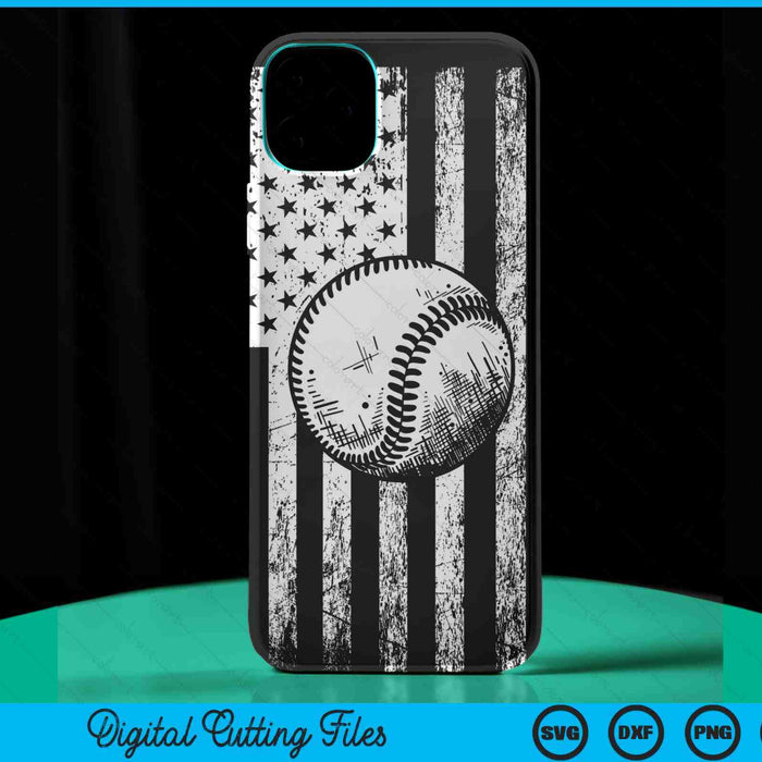 American Flag Sport Fan Baseball Game Design Gifts Phone Case SVG PNG Digital Cutting Files