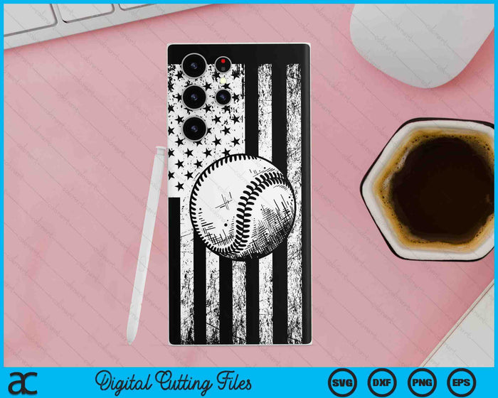 American Flag Sport Fan Baseball Game Design Gifts Phone Case SVG PNG Digital Cutting Files