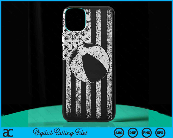 American Flag Sport Fan Beach Ball Game Design Gifts Phone Case SVG PNG Digital Cutting Files