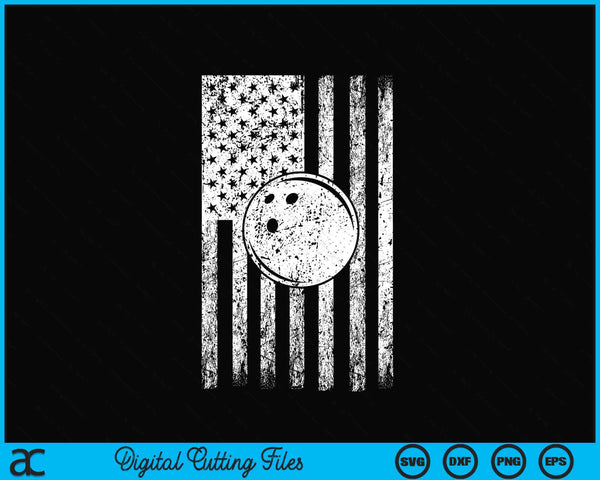 American Flag Sport Fan Bowling Game Design Gifts Phone Case SVG PNG Digital Cutting Files