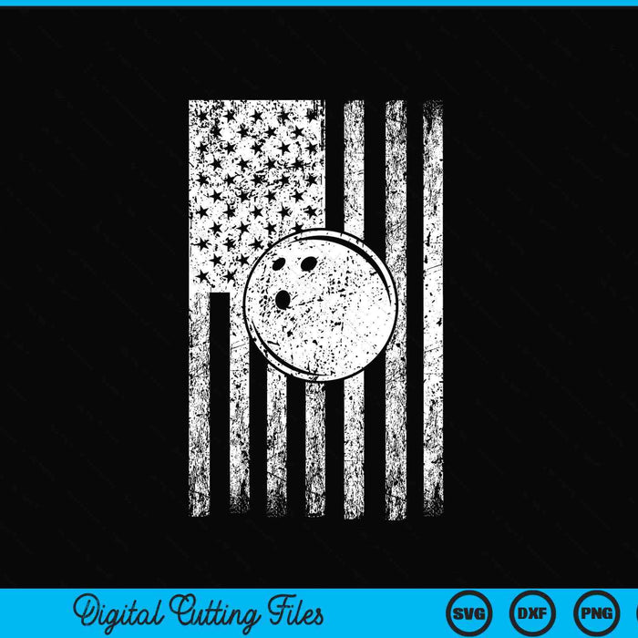 American Flag Sport Fan Bowling Game Design Gifts Phone Case SVG PNG Digital Cutting Files