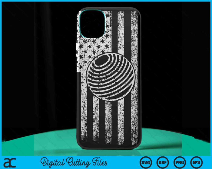 American Flag Sport Fan Dodgeball Game Design Gifts Phone Case SVG PNG Digital Cutting Files