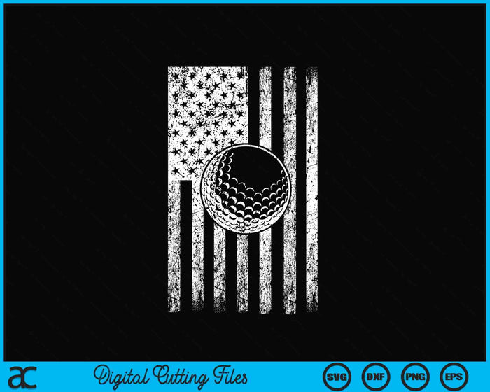 American Flag Sport Fan Golf Game Design Gifts Phone Case SVG PNG Digital Cutting Files