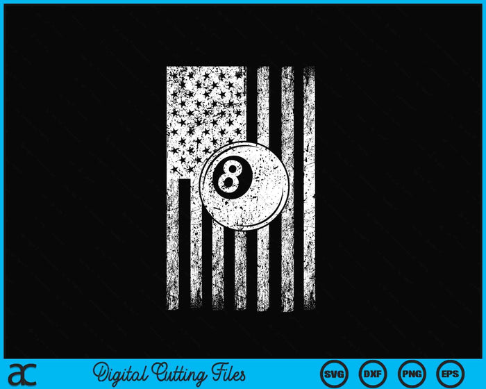 American Flag Sport Fan Pool Ball Game Design Gifts Phone Case SVG PNG Digital Cutting Files