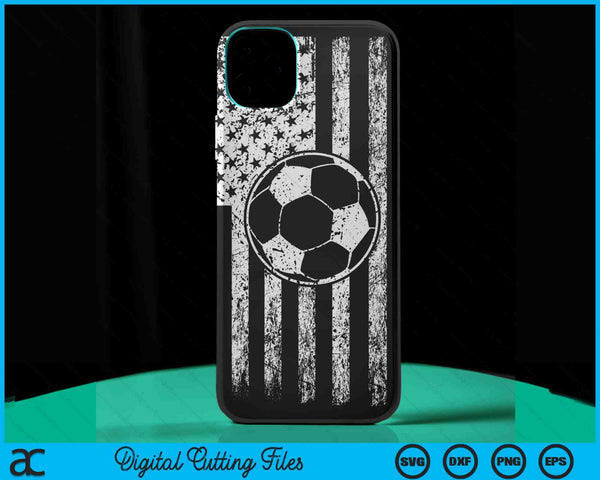 American Flag Sport Fan Soccer Game Design Gifts Phone Case SVG PNG Digital Cutting Files