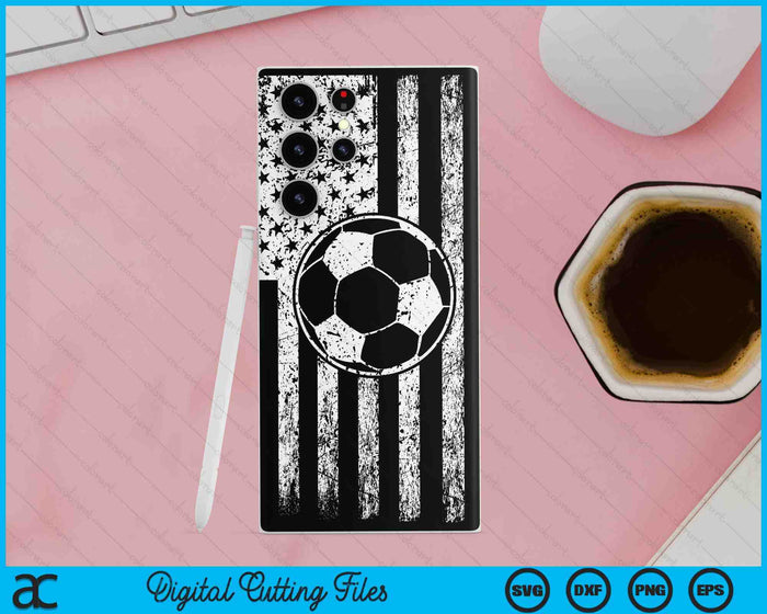 American Flag Sport Fan Soccer Game Design Gifts Phone Case SVG PNG Digital Cutting Files