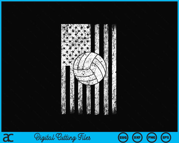 American Flag Sport Fan Volleyball Game Design Gifts Phone Case SVG PNG Digital Cutting Files