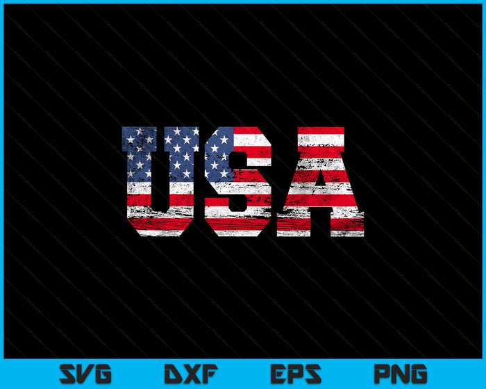 American Flag USA United States Of America US 4th Of July SVG PNG Digital Printable Files