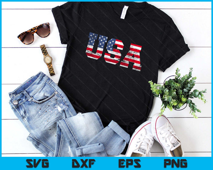 American Flag USA United States Of America US 4th Of July SVG PNG Digital Printable Files
