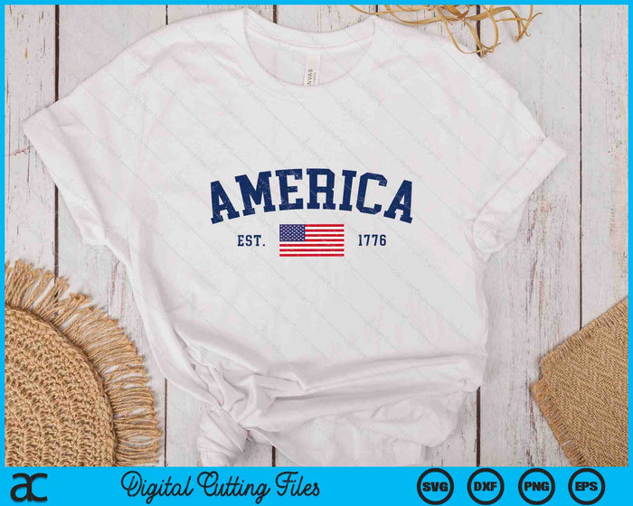 American Flag USA United States Of America US 4th of July SVG PNG Digital Printable Files