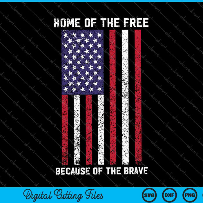 Veterano de la bandera estadounidense para hombres, mujeres, niños, hogar de los archivos imprimibles de corte SVG PNG gratuitos