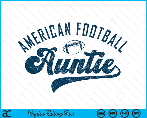 American football auntie SVG cut file