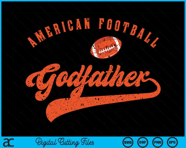 American Football Godfather SVG PNG Digital Cutting File