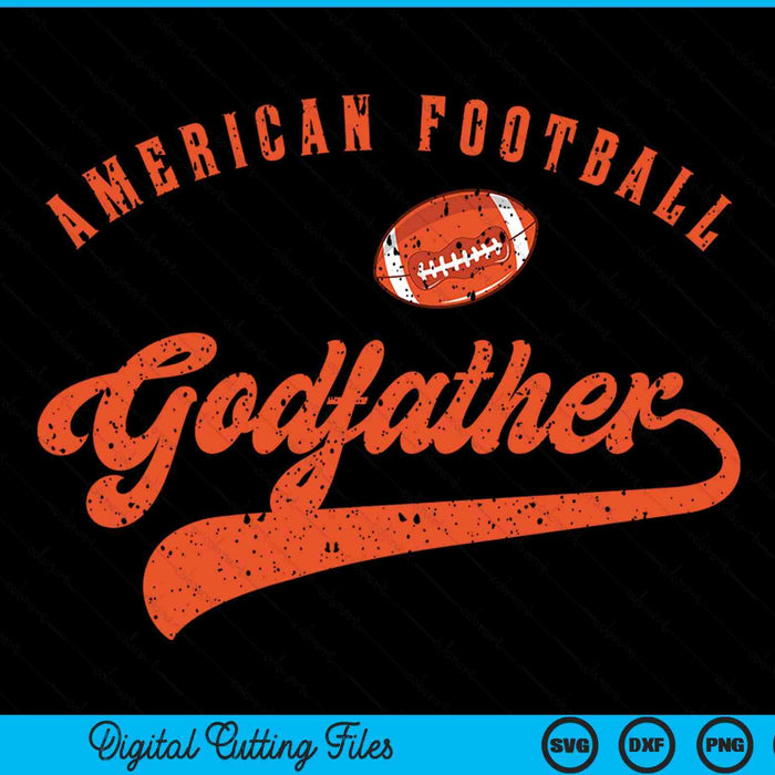 American Football Godfather SVG PNG Digital Cutting File