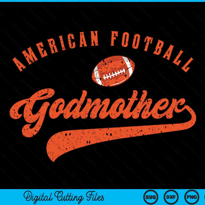 American Football Godmother SVG PNG Digital Cutting File