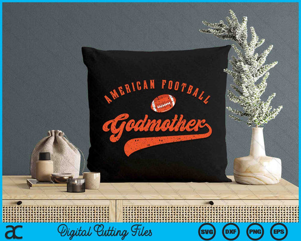 American Football Godmother SVG PNG Digital Cutting File