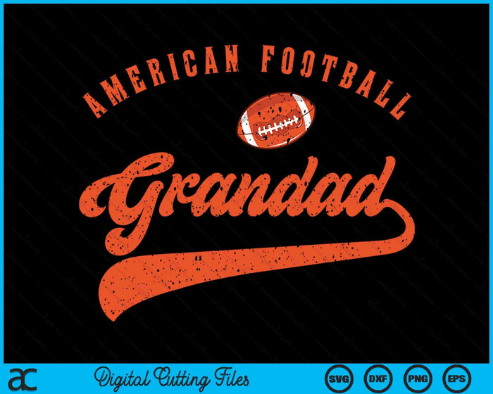 American Football Grandad SVG PNG Digital Cutting File