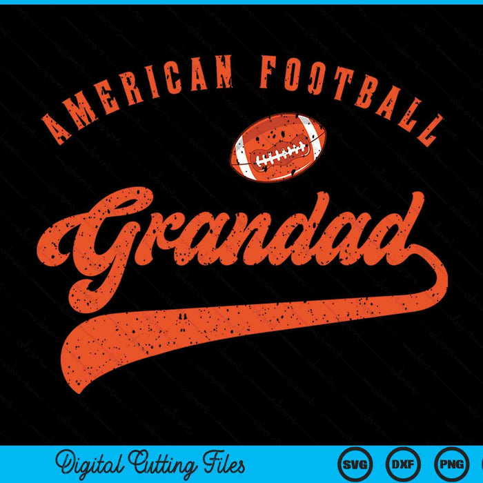 American Football Grandad SVG PNG Digital Cutting File