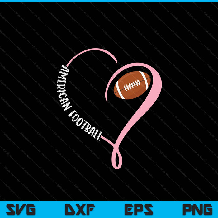 American Football Ladies Valentine's Day SVG PNG Digital Printable Files
