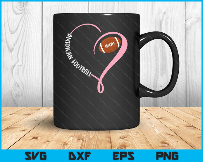 American Football Ladies Valentine's Day SVG PNG Digital Printable Files