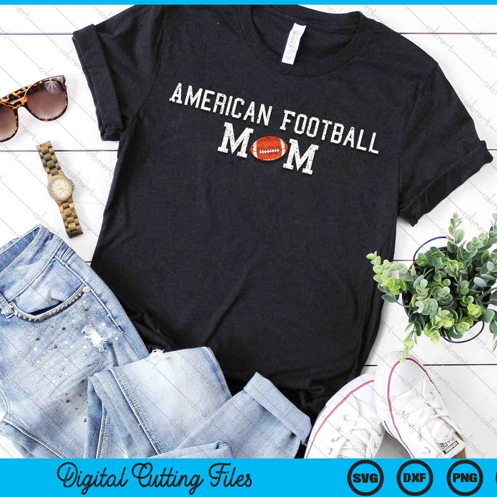 American Football Mama Clothing Retro Vintage Mom SVG PNG Cutting Printable Files