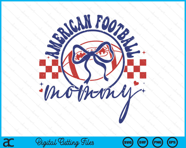 American football mommy coquette bow Mother's Day SVG cut file