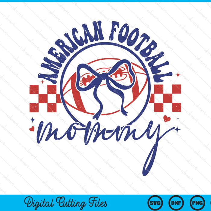 American football mommy coquette bow Mother's Day SVG cut file