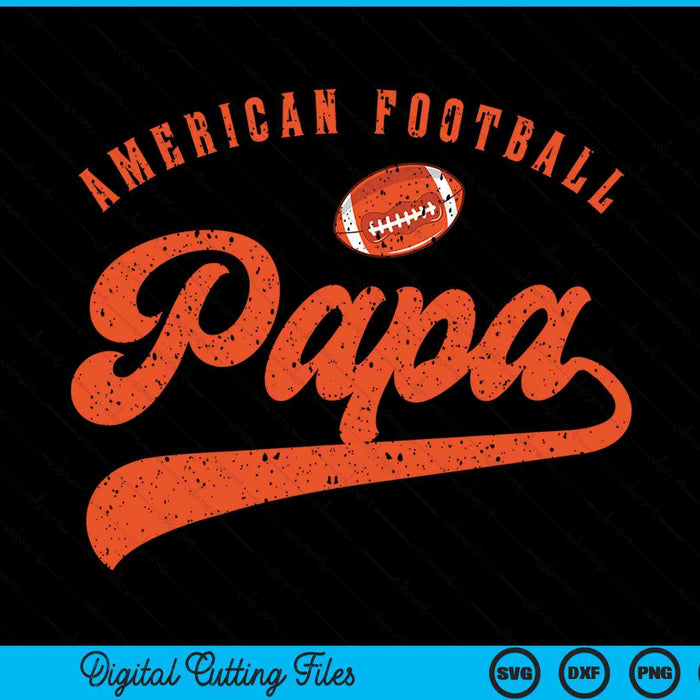 American Football Papa SVG PNG Digital Cutting File