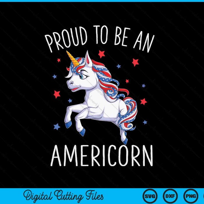 Americorn unicorn 4th of July girls mericorn merica SVG cut file