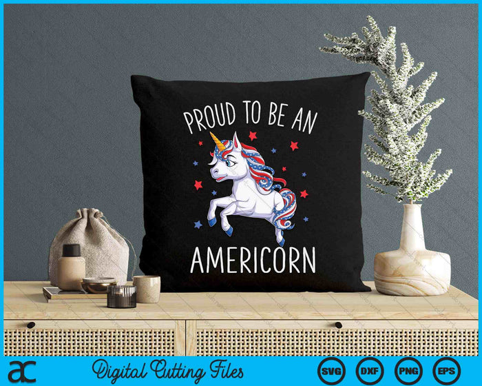 Americorn Unicorn 4th Of July Girls Mericorn Merica SVG PNG Digital Cutting Files