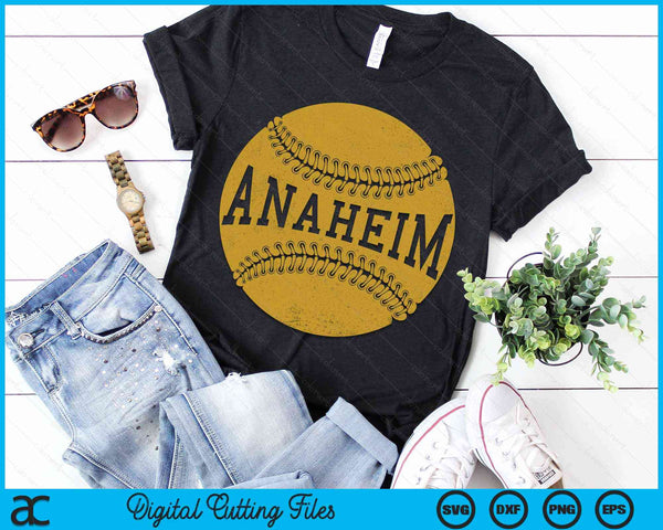 Anaheim Baseball Fan SVG PNG Digital Cutting Files