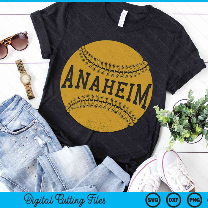 Anaheim Baseball Fan SVG PNG Digital Cutting Files