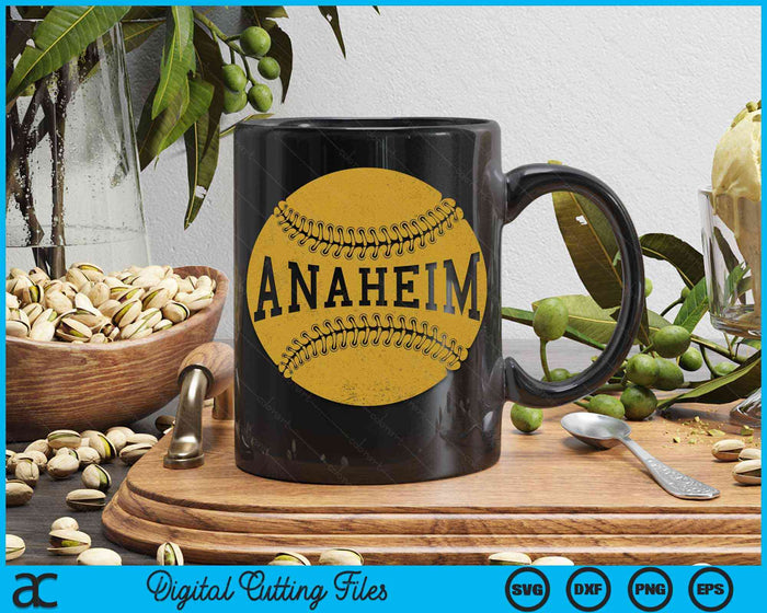 Anaheim honkbal fan SVG PNG digitale snijbestanden