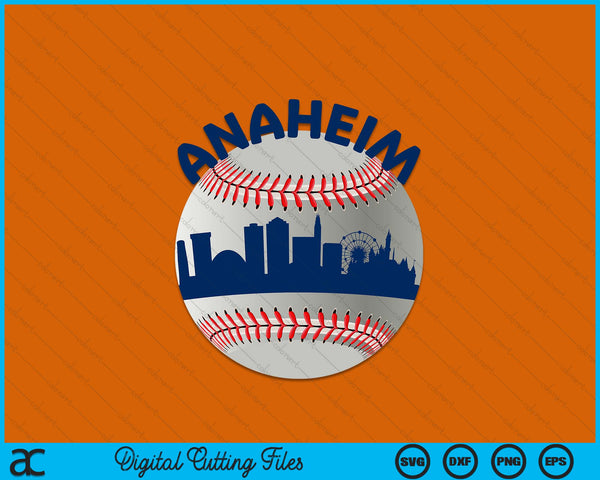 Anaheim Baseball Team Fans of Space City Anaheim Baseball SVG PNG Digital Cutting Files