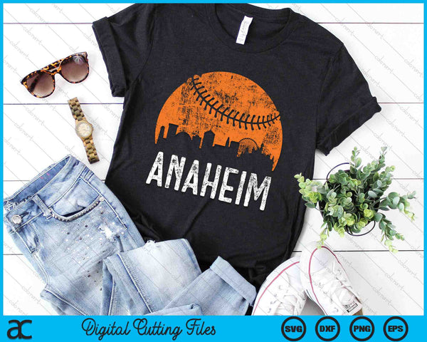 Anaheim Skyline Anaheim Baseball SVG PNG Digital Cutting Files