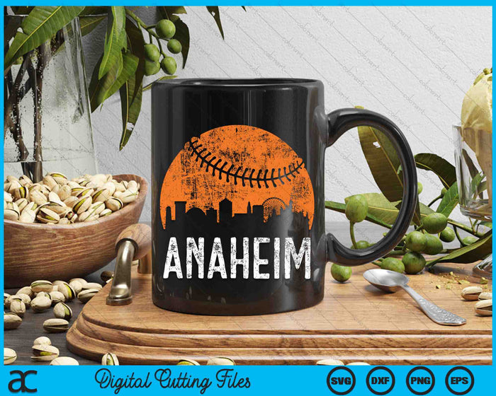 Anaheim Skyline Anaheim Baseball SVG PNG Digital Cutting Files