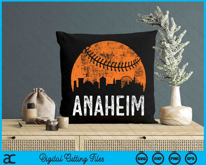 Anaheim Skyline Anaheim Baseball SVG PNG Digital Cutting Files