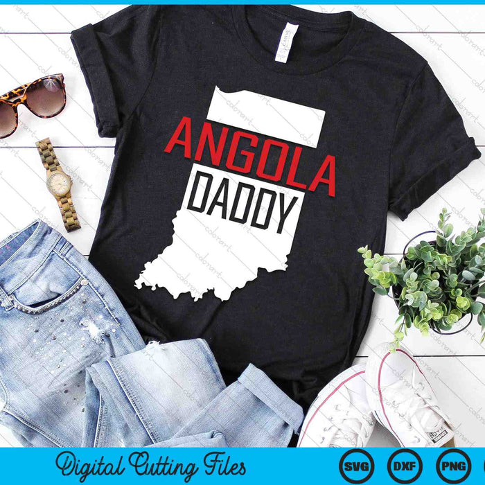 Angola Daddy Indiana State Map SVG PNG Digital Printable Files