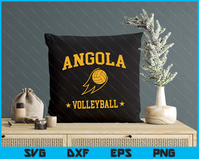 Angola Volleyball Vintage Gameday Retro Volleyball Lover SVG PNG Digital Printable Files