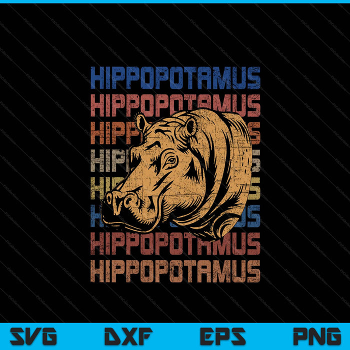 Animal Rights Zookeeper Africa Gift Idea Hippo SVG PNG Digital Printable Files