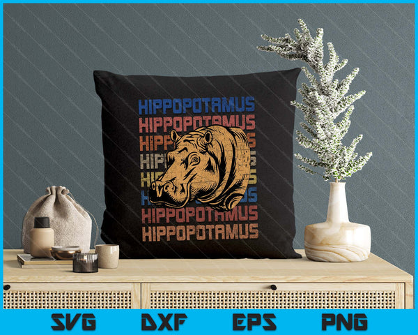 Animal Rights Zookeeper Africa Gift Idea Hippo SVG PNG Digital Printable Files