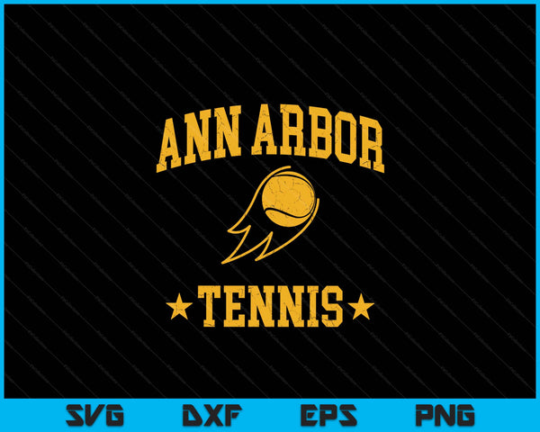 Ann arbor rapids tennis vintage gameday retro tennis lover SVG cut file
