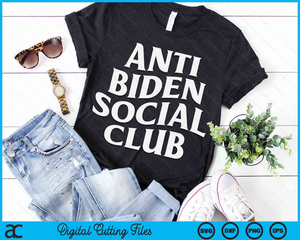 Anti Biden Social Club SVG PNG digitale snijbestanden