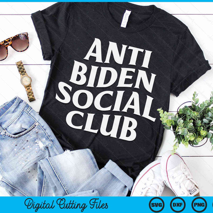 Anti Biden Social Club SVG PNG digitale snijbestanden