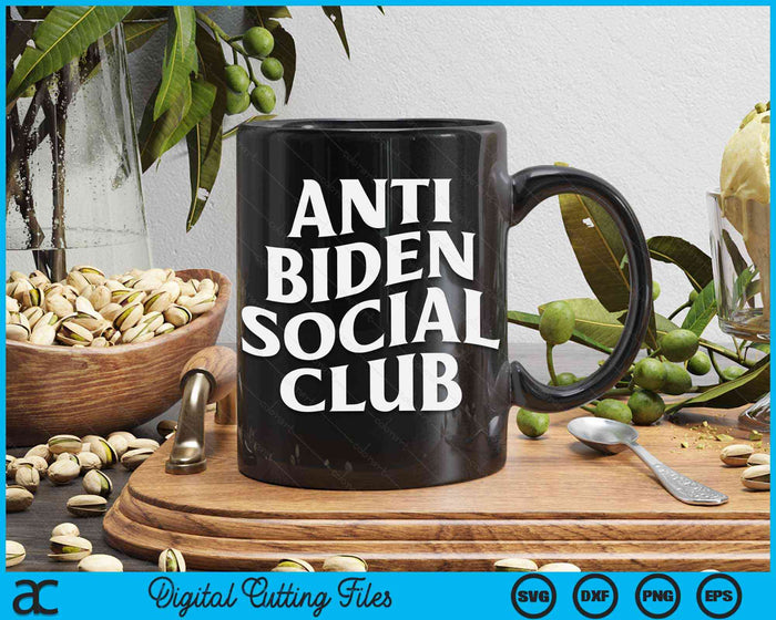 Anti Biden Social Club SVG PNG digitale snijbestanden