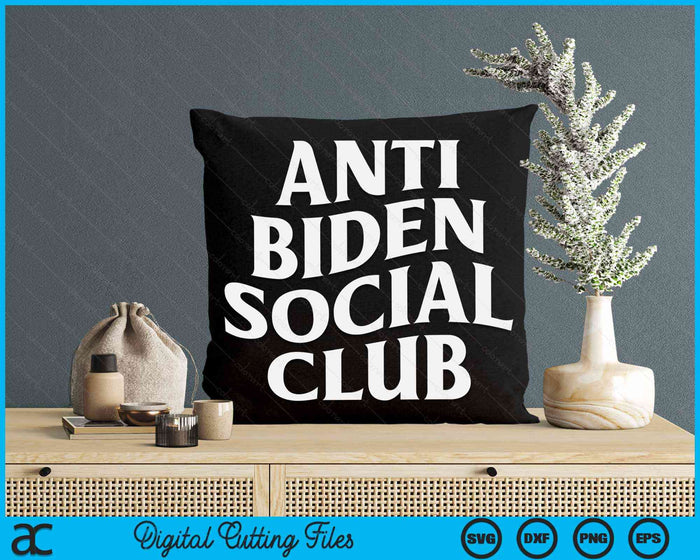 Anti Biden Social Club SVG PNG digitale snijbestanden